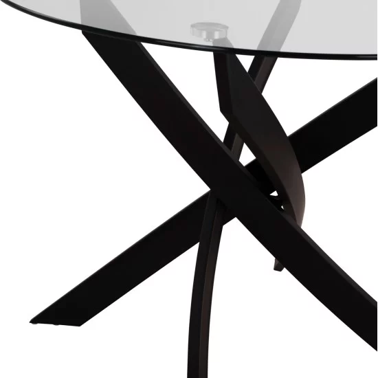 ΣΕΤ ΤΡΑΠΕΖΑΡΙΑΣ 5ΤΜΧ LADY HM21199.03 ΓΥΑΛΙ--ΜΕΤΑΛΛΟ ΣΕ ΜΑΥΡΟ & ΒΕΛΟΥΔΟ ΚΥΠΑΡΙΣΣΙ