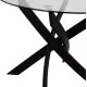 ΣΕΤ ΤΡΑΠΕΖΑΡΙΑΣ 5ΤΜΧ LADY HM21199.03 ΓΥΑΛΙ--ΜΕΤΑΛΛΟ ΣΕ ΜΑΥΡΟ & ΒΕΛΟΥΔΟ ΚΥΠΑΡΙΣΣΙ