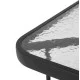 ΣΕΤ ΤΡΑΠΕΖΑΡΙΑΣ 5ΤΜΧ ADAM HM21219.01 ΚΑΡΕΚΛΕΣ ΜΕΤΑΛΛΙΚΕΣ & ΤΡΑΠΕΖΙ 110x60 ΜΑΥΡΟ