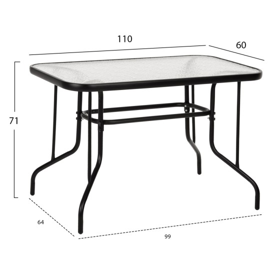 ΣΕΤ ΤΡΑΠΕΖΑΡΙΑΣ 5ΤΜΧ ADAM HM21220 ΚΑΡΕΚΛΕΣ ΜΕΤΑΛΛΙΚΕΣ & ΤΡΑΠΕΖΙ 110x60 ΜΑΥΡΟ ΣΕΤ ΤΡΑΠΕΖΑΡΙΑΣ 5ΤΜΧ ADAM HM21220 ΚΑΡΕΚΛΕΣ ΜΕΤΑΛΛΙΚΕΣ & ΤΡΑΠΕΖΙ 110x60 ΜΑΥΡΟ