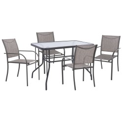 ΣΕΤ ΤΡΑΠΕΖΑΡΙΑΣ 5ΤΜΧ REDAN HM21223 ΤΡΑΠΕΖΙ & 4 ΠΟΛΥΘΡΟΝΕΣ ΣΕ ΓΚΡΙ ΣΕΤ ΤΡΑΠΕΖΑΡΙΑΣ 5ΤΜΧ REDAN HM21223 ΤΡΑΠΕΖΙ & 4 ΠΟΛΥΘΡΟΝΕΣ ΣΕ ΓΚΡΙ