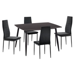 ΣΕΤ ΤΡΑΠΕΖΑΡΙΑΣ 5ΤΜΧ RAVEN HM21224.02 ΚΕΡΑΜΙΚΟ TOP ΜΑΥΡΟ ΜΑΡΜΑΡΟ--ΒΕΛΟΥΔΟ ΜΑΥΡΟ