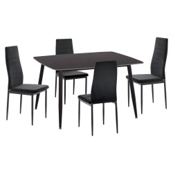 ΣΕΤ ΤΡΑΠΕΖΑΡΙΑΣ 5ΤΜΧ RAVEN HM21224.02 ΚΕΡΑΜΙΚΟ TOP ΜΑΥΡΟ ΜΑΡΜΑΡΟ--ΒΕΛΟΥΔΟ ΜΑΥΡΟ
