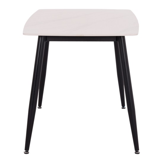 ΣΕΤ ΤΡΑΠΕΖΑΡΙΑΣ 5ΤΜΧ RAVEN HM21266.01 ΚΕΡΑΜΙΚΟ TOP ΛΕΥΚΟ ΜΑΡΜΑΡΟ--ΚΡΕΜ PU