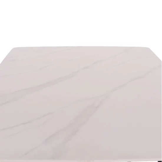 ΣΕΤ ΤΡΑΠΕΖΑΡΙΑΣ 5ΤΜΧ RAVEN HM21266.01 ΚΕΡΑΜΙΚΟ TOP ΛΕΥΚΟ ΜΑΡΜΑΡΟ--ΚΡΕΜ PU