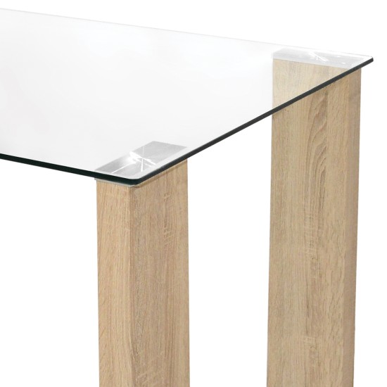 ΣΕΤ ΤΡΑΠΕΖΑΡΙΑΣ 5ΤΜΧ LEOMOR HM21270.01 ΤΡΑΠΕΖΙ & 4 ΚΑΡΕΚΛΕΣ - ΜΠΕΖ ΥΦΑΣΜΑ