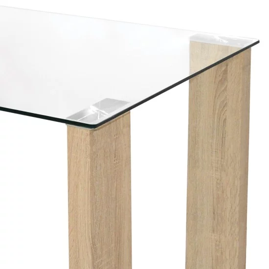 ΣΕΤ ΤΡΑΠΕΖΑΡΙΑΣ 5ΤΜΧ LEOMOR HM21270.01 ΤΡΑΠΕΖΙ & 4 ΚΑΡΕΚΛΕΣ - ΜΠΕΖ ΥΦΑΣΜΑ