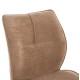 ΣΕΤ ΤΡΑΠΕΖΑΡΙΑΣ 7ΤΜΧ GAFF HM10935.03 MDF TOP ΚΑΡΥΔΙ--ΥΦΑΣΜΑ TAUPE & ΜΕΤΑΛΛΟ ΜΑΥΡΟ