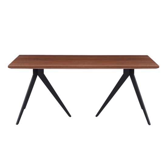ΣΕΤ ΤΡΑΠΕΖΑΡΙΑΣ 7ΤΜΧ GAFF HM10935.03 MDF TOP ΚΑΡΥΔΙ--ΥΦΑΣΜΑ TAUPE & ΜΕΤΑΛΛΟ ΜΑΥΡΟ