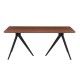 ΣΕΤ ΤΡΑΠΕΖΑΡΙΑΣ 7ΤΜΧ GAFF HM10935.03 MDF TOP ΚΑΡΥΔΙ--ΥΦΑΣΜΑ TAUPE & ΜΕΤΑΛΛΟ ΜΑΥΡΟ
