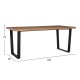 ΣΕΤ ΤΡΑΠΕΖΑΡΙΑΣ 7ΤΜΧ MANIDO HM10949.03 MDF TOP--ΥΦΑΣΜΑ TAUPE & ΜΕΤΑΛΛΟ ΜΑΥΡΟ