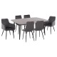 ΣΕΤ ΤΡΑΠΕΖΑΡΙΑΣ 7ΤΜΧ RAVEN HM21070.03 ΚΕΡΑΜΙΚΟ TOP--4 ΚΑΡΕΚΛΕΣ & 2 ΠΟΛΥΘΡΟΝΕΣ ΓΚΡΙ