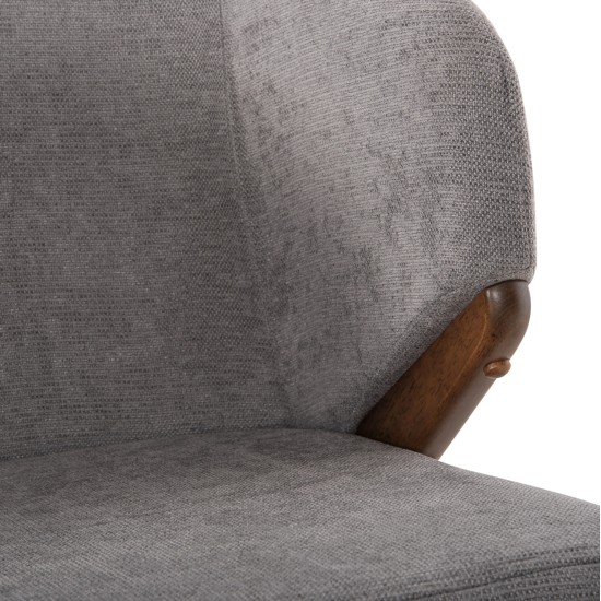 ΣΕΤ ΤΡΑΠΕΖΑΡΙΑΣ 7ΤΜΧ RINER HM21338 ΤΡΑΠΕΖΙ ΑΠΟ MDF--ΚΑΡΕΚΛΕΣ ΑΠΟ RUBBERWOOD & ΥΦΑΣΜΑ