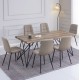 ΣΕΤ ΤΡΑΠΕΖΑΡΙΑΣ 7ΤΜΧ VIGOR HM21355 ΤΡΑΠΕΖΙ 180x90εκ ΜΕ 6 ΚΑΡΕΚΛΕΣ