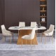 ΣΕΤ ΤΡΑΠΕΖΑΡΙΑΣ 7ΤΜΧ NORDU HM21359 ΚΕΡΑΜΙΚΟ TOP/MDF ΒΑΣΗ--PU ΚΡΕΜ/ΜΕΤΑΛ.ΠΟΔΙΑ