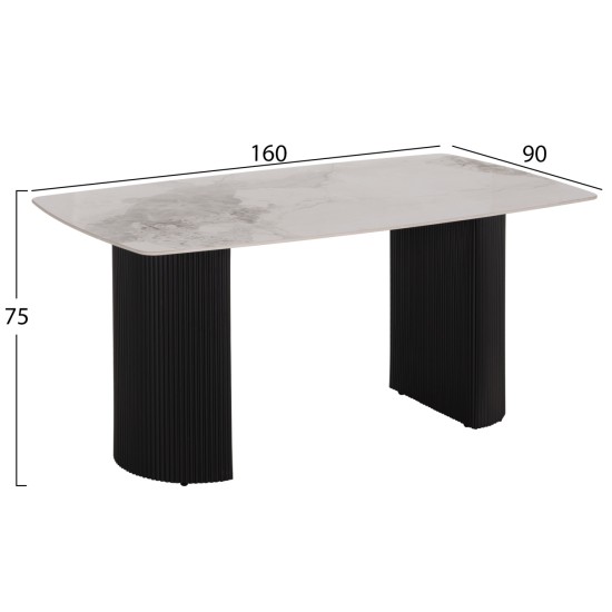 ΣΕΤ ΤΡΑΠΕΖΑΡΙΑΣ 7ΤΜΧ MINAO HM21362 ΚΕΡΑΜΙΚΟ TOP/MDF ΠΟΔΙΑ--PU ΚΑΦΕ/ΜΕΤΑΛ.ΠΟΔΙΑ