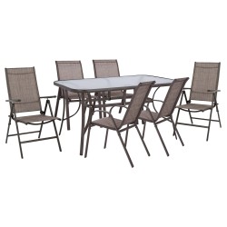 ΣΕΤ ΤΡΑΠΕΖΑΡΙΑΣ 7ΤΜΧ ΣΕ ΧΡΩΜΑ ΚΑΦΕ HM10557.02