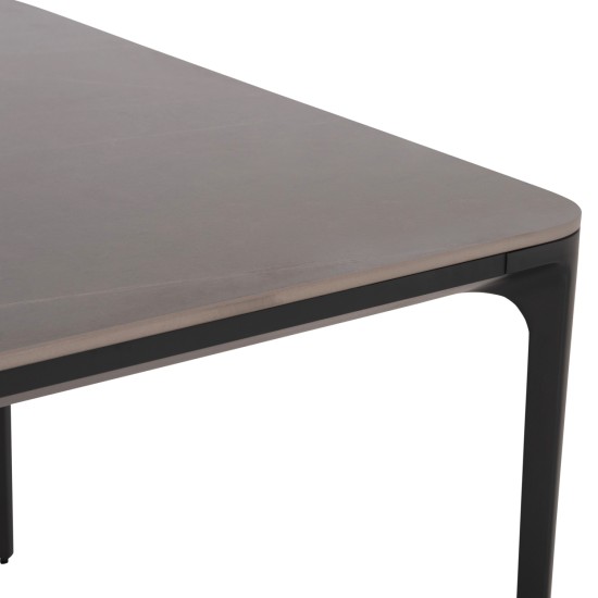 ΣΕΤ ΤΡΑΠΕΖΑΡΙΑΣ 9ΤΜΧ STAD HM10865.01 ΓΚΡΙ ΑΛΟΥΜΙΝΙΟ-SINTERED STONE TOP-OLEFIN