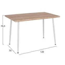 ΣΕΤ ΤΡΑΠΕΖΑΡΙΑΣ ΕΣ.ΧΩΡΟΥ 5ΤΜΧ PALOMA HM11389 ΛΕΥΚΟ-SONAMA MDF TOP