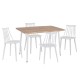 ΣΕΤ ΤΡΑΠΕΖΑΡΙΑΣ ΕΣ.ΧΩΡΟΥ 5ΤΜΧ PALOMA HM11389 ΛΕΥΚΟ-SONAMA MDF TOP