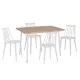 ΣΕΤ ΤΡΑΠΕΖΑΡΙΑΣ ΕΣ.ΧΩΡΟΥ 5ΤΜΧ PALOMA HM11389 ΛΕΥΚΟ-SONAMA MDF TOP