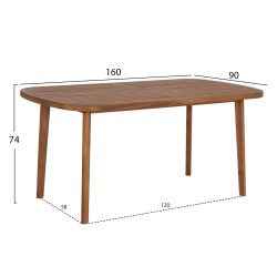 ΣΕΤ ΤΡΑΠΕΖΑΡΙΑΣ ΕΞ.ΧΩΡΟΥ 5ΤΜΧ DEBBIE HM10991 ΞΥΛΟ ΑΚΑΚΙΑΣ ΦΥΣΙΚΟ-ΜΠΕΖ ΜΑΞΙΛΑΡΙΑ