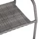 ΣΕΤ ΤΡΑΠΕΖΑΡΙΑΣ ΕΞ.ΧΩΡΟΥ 5ΤΜΧ MORNER HM21008 ΜΕΤΑΛΛΟ & WICKER ΣΕ ΓΚΡΙ