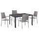 ΣΕΤ ΤΡΑΠΕΖΑΡΙΑΣ ΕΞ.ΧΩΡΟΥ 5ΤΜΧ MORNER HM21008 ΜΕΤΑΛΛΟ & WICKER ΣΕ ΓΚΡΙ
