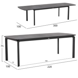 ΣΕΤ ΤΡΑΠΕΖΑΡΙΑΣ ΕΞ.ΧΩΡΟΥ 6 ΘΕΣΕΩΝ ELARA HM10726.05 ΜΠΕΖ ΑΛΟΥΜΙΝΙΟ-ΕΠΕΚΤΕΙΝΟΜΕΝΟ ΤΡΑΠΕΖΙ