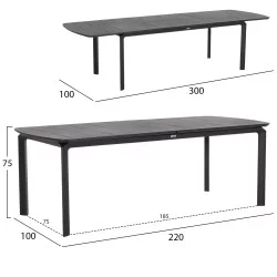 ΣΕΤ ΤΡΑΠΕΖΑΡΙΑΣ ΕΞ.ΧΩΡΟΥ 6 ΘΕΣΕΩΝ ELARA HM10726.05 ΜΠΕΖ ΑΛΟΥΜΙΝΙΟ-ΕΠΕΚΤΕΙΝΟΜΕΝΟ ΤΡΑΠΕΖΙ