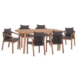 ΣΕΤ ΤΡΑΠΕΖΑΡΙΑΣ ΕΞ.ΧΩΡΟΥ 7ΤΜΧ CONTREL HM10899.02 ΞΥΛΟ ΑΚΑΚΙΑΣ ΦΥΣΙΚΟ--ΜΑΞΙΛΑΡΙΑ ΓΚΡΙ