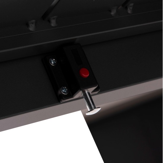 ΣΕΤ ΤΡΑΠΕΖΑΡΙΑΣ ΕΞ.ΧΩΡΟΥ 7ΤΜΧ KRUM HM21154 ΣΚΟΥΡΟ ΓΚΡΙ ΑΛΟΥΜΙΝΙΟ