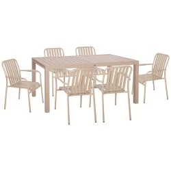 ΣΕΤ ΤΡΑΠΕΖΑΡΙΑΣ ΕΞ.ΧΩΡΟΥ 7ΤΜΧ KRUM HM21158 ΑΛΟΥΜΙΝΙΟ ΣΕ ΣΑΜΠΑΝΙ