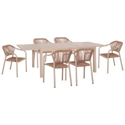 ΣΕΤ ΤΡΑΠΕΖΑΡΙΑΣ ΕΞ.ΧΩΡΟΥ 7ΤΜΧ KRUM HM21159 ΜΟΚΑ ΑΛΟΥΜΙΝΙΟ--P.E.RATTAN ΣΕΤ ΤΡΑΠΕΖΑΡΙΑΣ ΕΞ.ΧΩΡΟΥ 7ΤΜΧ KRUM HM21159 ΜΟΚΑ ΑΛΟΥΜΙΝΙΟ--P.E.RATTAN