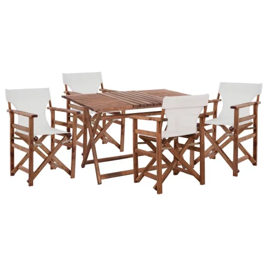 ΣΕΤ ΤΡΑΠΕΖΑΡΙΑΣ ΣΚΗΝΟΘΕΤΗ 5ΤΜΧ ΛΗΜΝΟΣ HM21135 ΟΞΙΑ ΣΕ ΚΑΡΥΔΙ--ΕΚΡΟΥ TEXTILENE