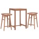 ΣΕΤ ΤΡΑΠΕΖΙ ΜΕ 2 ΣΚΑΜΠΟ ΜΠΑΡ BOLMAR HM10917 ΞΥΛΟ TEAK ΣΕ ΦΥΣΙΚΟ ΧΡΩΜΑ