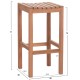 ΣΕΤ ΤΡΑΠΕΖΙ ΜΕ 2 ΣΚΑΜΠΟ ΜΠΑΡ PRESSCOT HM10918 ΞΥΛΟ TEAK ΣΕ ΦΥΣΙΚΟ ΧΡΩΜΑ