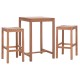 ΣΕΤ ΤΡΑΠΕΖΙ ΜΕ 2 ΣΚΑΜΠΟ ΜΠΑΡ PRESSCOT HM10918 ΞΥΛΟ TEAK ΣΕ ΦΥΣΙΚΟ ΧΡΩΜΑ