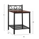 ΣΕΤ ΥΠΝΟΔΩΜΑΤΙΟΥ ΜΕ ΣΤΡΩΜΑ 3ΤΜΧ HM11217 RUBBERWOOD-ΜΕΤΑΛΛΟ