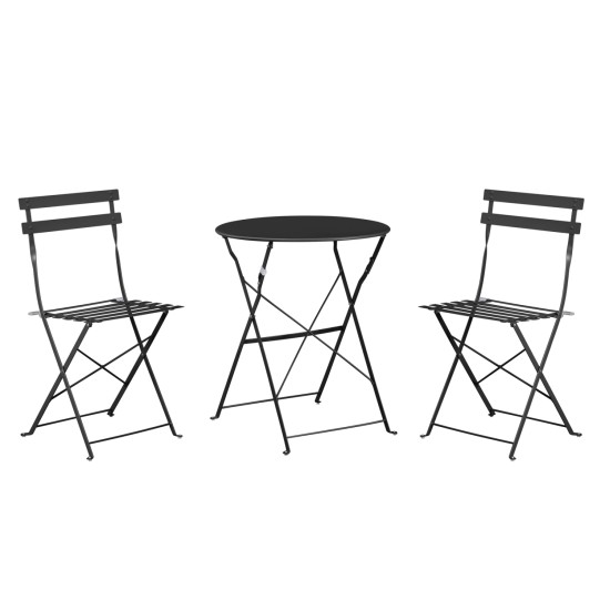 ΣΕΤ ΖΑΠΠΕΙΟΥ 3TMX SOPHIE HM21118.02 ΜΕΤΑΛΛΙΚΟ ΣΕ ΜΑΥΡΟ ΧΡΩΜΑ