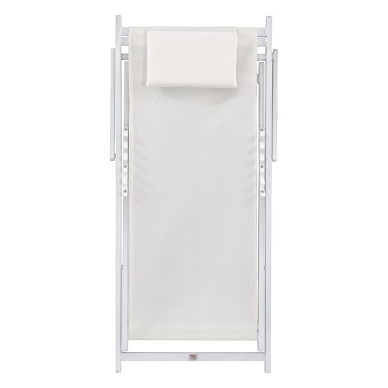 ΣΕΖΛΟΝΓΚ ΕΠΑΓΓΕΛΜΑΤΙΚΗ KEA HM5076.04 ΑΛΟΥΜΙΝΙΟ & TEXTILENE ΛΕΥΚΟ 59,5x102,5x94Υεκ