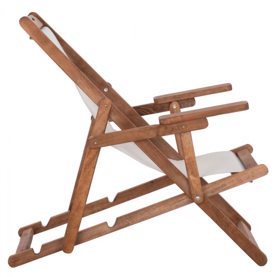 ΣΕΖΛΟΝΓΚ ΛΗΜΝΟΣ ΜΕ ΜΠΡΑΤΣΑ ΕΜΠ/ΣΜΟΣ ΚΑΡΥΔΙ ΜΕ PVC 2Χ1 ΕΚΡΟΥ HM11433.01 62,5x97x105εκ.