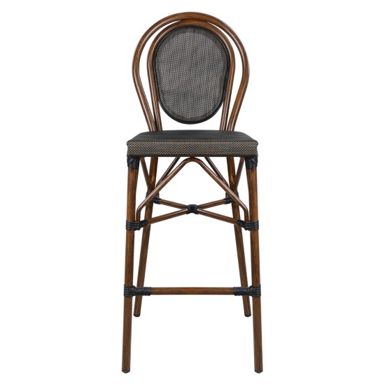 ΣΚΑΜΠΟ ΑΛΟΥΜΙΝΙΟΥ AZARIA HM5059 BAMBOO LOOK ΚΑΦΕ ΜΕ TEXTLINE 44x52x115Υεκ