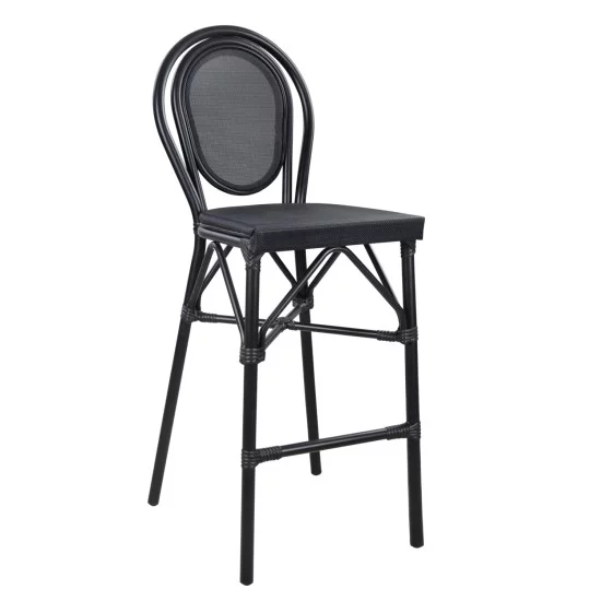 ΣΚΑΜΠΟ ΑΛΟΥΜΙΝΙΟΥ AZARIA HM5060 BAMBOO LOOK ΜΑΥΡΟ ΜΕ TEXTLINE 44x52x115Υεκ.