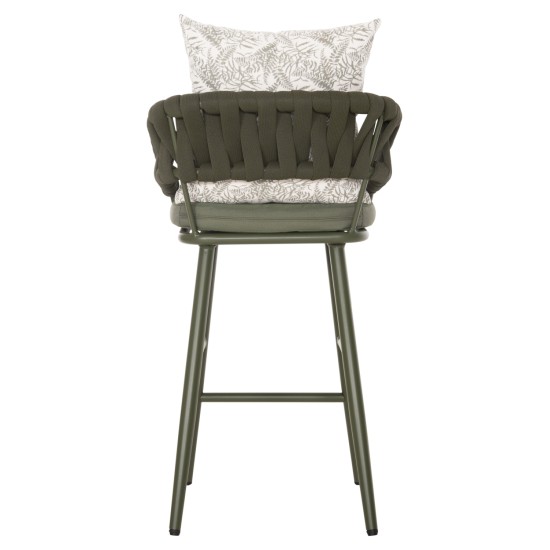 ΣΚΑΜΠΟ ΑΛΟΥΜΙΝΙΟΥ CAMDEN HM6142.09 ΜΑΞΙΛΑΡΙ ΜΕ PRINT-DARK OLIVE 56x60x108Υεκ.