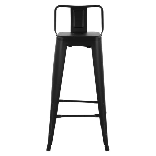 ΣΚΑΜΠΟ BAR ΜΕΤΑΛΛΙΚΟ MELITA ME ΠΛΑΤΗ ΜΑΥΡΟ ΜΑΤ 43Χ43Χ95Υεκ. HM8643.22