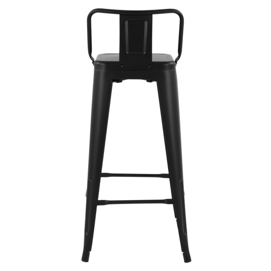 ΣΚΑΜΠΟ BAR ΜΕΤΑΛΛΙΚΟ MELITA ME ΠΛΑΤΗ ΜΑΥΡΟ ΜΑΤ 43Χ43Χ95Υεκ. HM8643.22