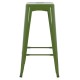 ΣΚΑΜΠΟ BAR ΜΕΤΑΛΛΙΚΟ MELITA ΣΕ LIGHT OLIVE GREEN HM8642.13 43x43x78 εκ.