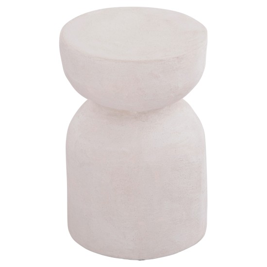 ΣΚΑΜΠΟ ΣΕΙΡΑ SANTORINI HM18041 ΠΟΛΥΡΗΤΙΝΗ ΣΕ ΥΠΟΛΕΥΚΟ Φ30,5x46Υεκ