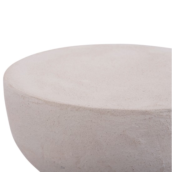 ΣΚΑΜΠΟ ΣΕΙΡΑ SANTORINI HM18041 ΠΟΛΥΡΗΤΙΝΗ ΣΕ ΥΠΟΛΕΥΚΟ Φ30,5x46Υεκ